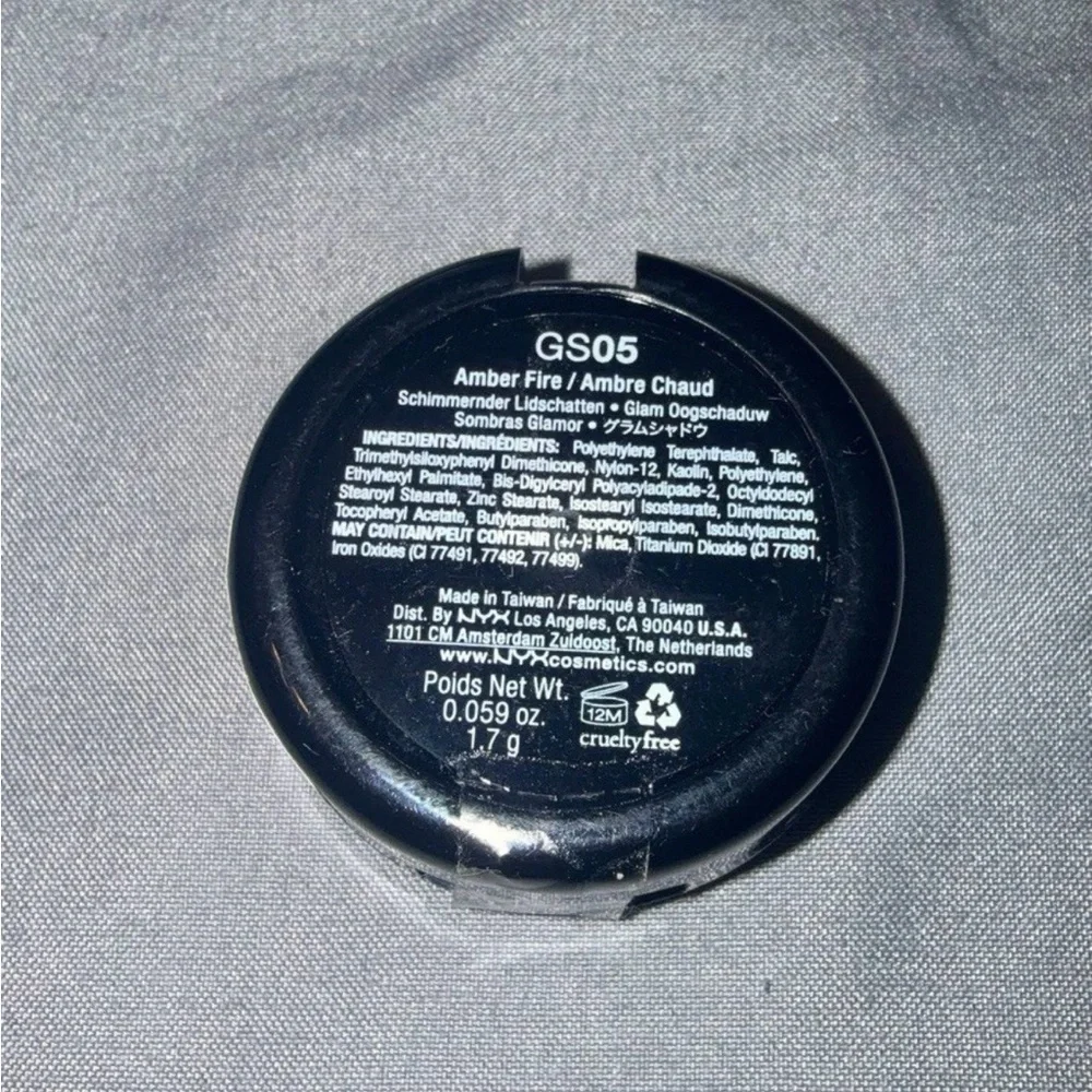NYX Glam Eyeshadow Color GS05 Amber Fire Discontinued & NEW!